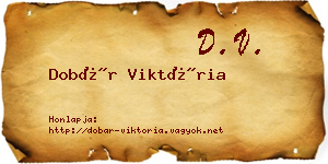 Dobár Viktória névjegykártya