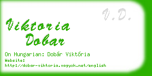 viktoria dobar business card