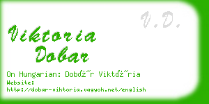 viktoria dobar business card